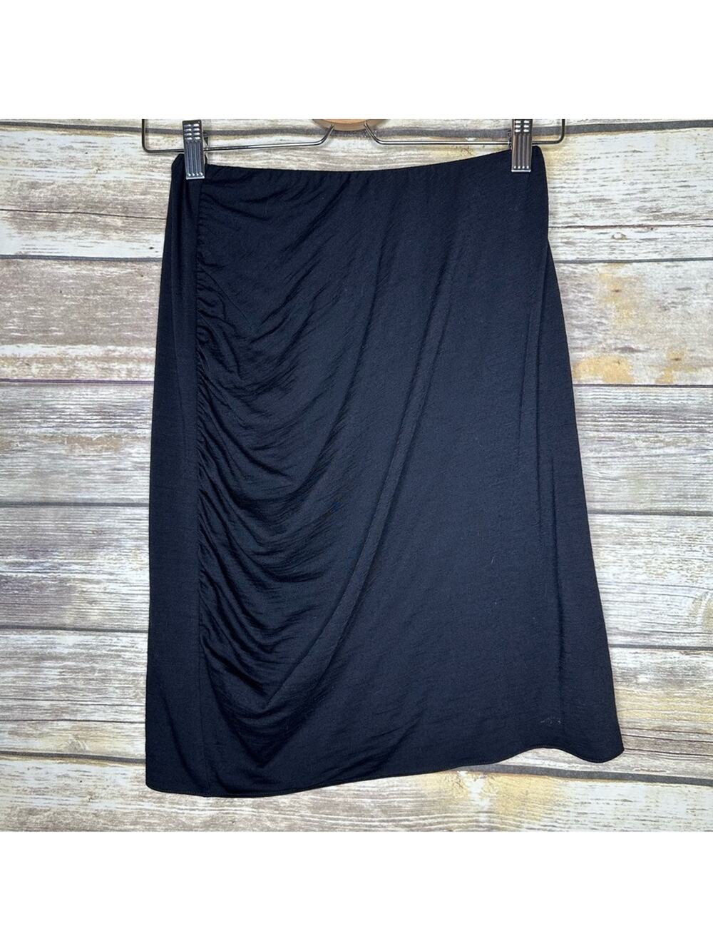 Peter Cohen Petite 100% wool ruched mini skirt
